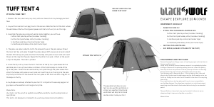 Manual BlackWolf Tuff 4 Tent