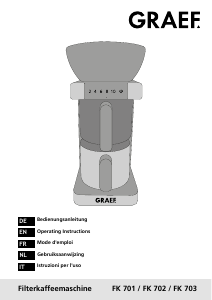 Bedienungsanleitung Graef FK 703 Kaffeemaschine