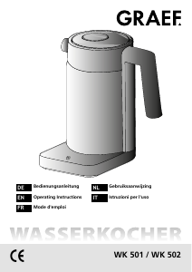 Bedienungsanleitung Graef WK 501 Wasserkocher