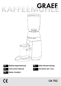 Manuale Graef CM 702 Macinacaffè