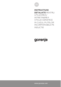 Manual Gorenje IS645BX Plită