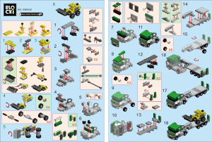 Manual Blocki set KB8040 MyCity Construction transport