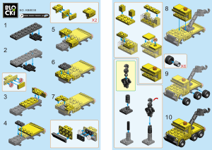 Manual Blocki set KB8038 MyCity Tow truck