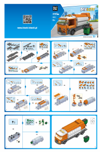 Handleiding Blocki set KB0213 MyCity Vuilniswagen