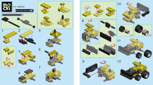 Manual Blocki set KB8060 MyCity Bulldozer