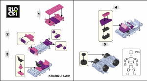 Manual Blocki set KB4602-1 Lalilandia Go-kart