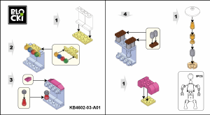 Handleiding Blocki set KB4602-3 Lalilandia Kleedkamer