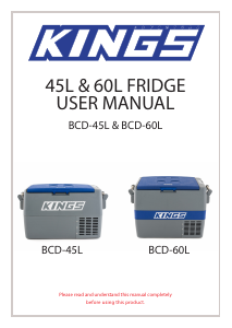Manual Kings BCD-45L Cool Box