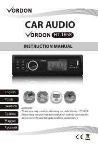 Instrukcja Vordon HT-165S Radio samochodowe