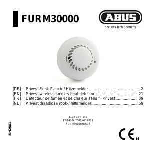 Manual Abus FURM30000 Smoke Detector