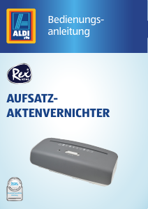 Bedienungsanleitung Rex Office MA 501-17 Aktenvernichter