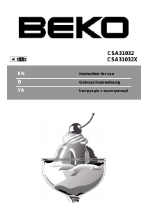 Bedienungsanleitung BEKO CSA31032 Kühl-gefrierkombination