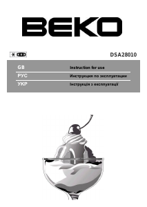 Посібник BEKO DSA28010 Холодильник із морозильною камерою