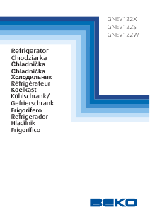 Руководство BEKO GNEV122S Холодильник с морозильной камерой