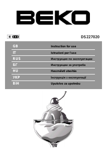 Посібник BEKO DS227020 Холодильник із морозильною камерою