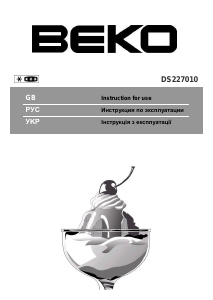 Handleiding BEKO DS227010 Koel-vries combinatie