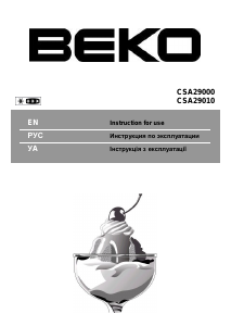 Посібник BEKO CSA29010 Холодильник із морозильною камерою