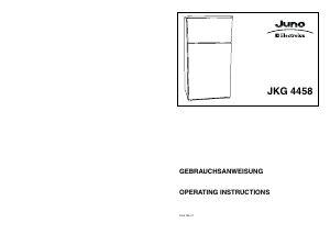 Manual Juno-Electrolux JKG4458 Fridge-Freezer