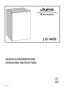 Manual Juno-Electrolux JGI4428 Freezer