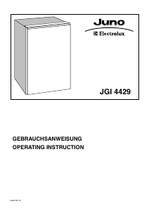 Manual Juno-Electrolux JGI4429 Freezer