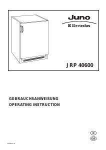 Manual Juno-Electrolux JRP40601 Refrigerator