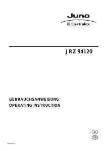 Manual Juno-Electrolux JRZ94120 Refrigerator