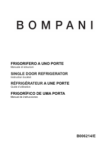 Mode d’emploi Bompani BO06214/E Réfrigérateur