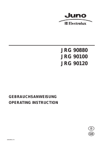 Bedienungsanleitung Juno-Electrolux JRG90880 Kühlschrank