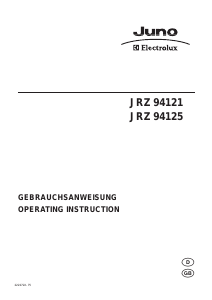 Manual Juno-Electrolux JRZ94121 Refrigerator
