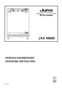 Handleiding Juno-Electrolux JRU40600 Koelkast