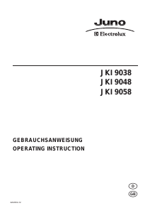 Manual Juno-Electrolux JKI9058 Refrigerator