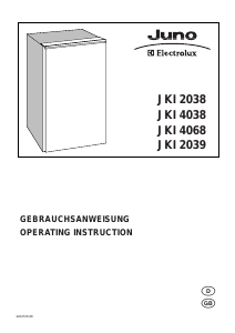 Manual Juno-Electrolux JKI4068 Refrigerator