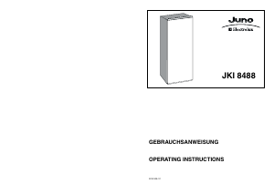 Manual Juno-Electrolux JKI8488 Refrigerator