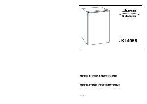 Manual Juno-Electrolux JKI4058 Refrigerator