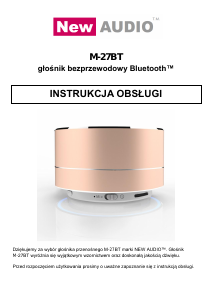 Instrukcja New Audio M-27BT Głośnik