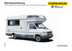 Bedienungsanleitung Karmann Colorado H (Volkswagen) (2002) Wohnmobil