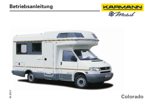 Bedienungsanleitung Karmann Colorado S (Volkswagen) (2002) Wohnmobil