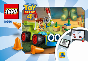 Brugsanvisning Lego set 10766 Toy Story 4 Woody og den fjernstyrede bil