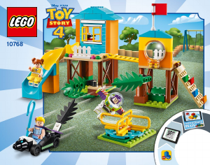 Manual Lego set 10768 Toy Story 4 A Aventura no Recreio de Buzz e Bo Peep