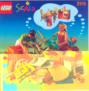Hướng dẫn sử dụng Lego set 3115 Scala Phòng bếp