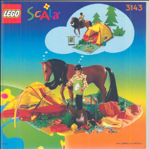 Bedienungsanleitung Lego set 3143 Scala Zelten mit Pferd