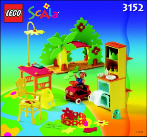 Manual Lego set 3152 Scala Playroom for the baby Thomas