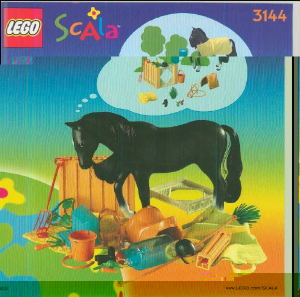 Bedienungsanleitung Lego set 3144 Scala Reiterhof/Pferdebox