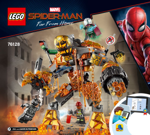 Handleiding Lego set 76128 Super Heroes Molten Man duel