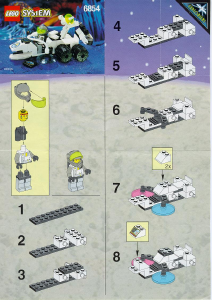 Bedienungsanleitung Lego set 6854 Exploriens Alien fossilizer Astronauten