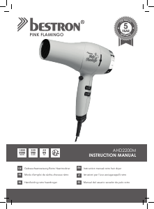 Manual Bestron AHD2200M Hair Dryer