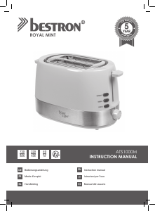 Manual Bestron ATS1000M Toaster