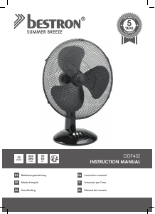 Mode d’emploi Bestron DDF45Z Ventilateur