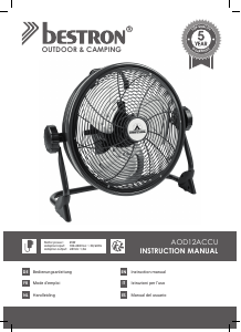 Bedienungsanleitung Bestron AOD12ACCU Ventilator