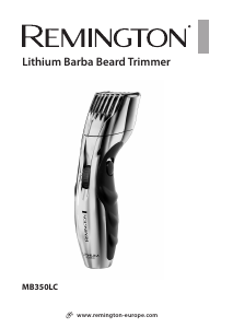 Brugsanvisning Remington MB350LC Lithium Barba Skægtrimmer